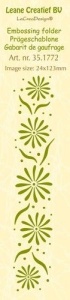 Leane Creatief embossing folder Flowers 35.1772 (Locatie: K1)