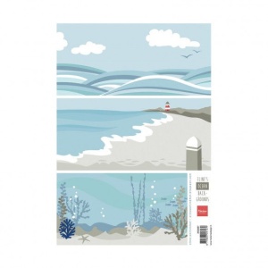 Marianne Design Eline's backgrounds ocean - papier AK0067 (Locatie: 1125)