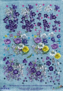 Metallic knipvel bloemen nr. 111742114 (Locatie: 4504)