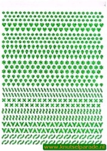 Multi dots sticker holografisch groen (Locatie: 6845)