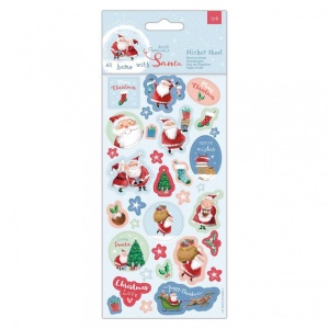 Papermania glitter sticker kerstmis, 2 vellen, PMA157984 (Locatie: c155)