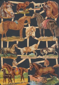 Poezieplaatjes paarden vintage (Locatie: MP094)