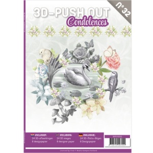 Stansboek Condoleance, 24 afbeeldingen en 8 designpapier, 3DPO10032 (Locatie: 1646)