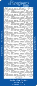 Starform sticker goud geboorte 209 (Locatie: Q155)