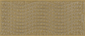 Starform sticker goud randje 1255 (Locatie: A258)