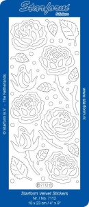 Starform sticker rozen velvet licht groen 7112 (Locatie: C342 )