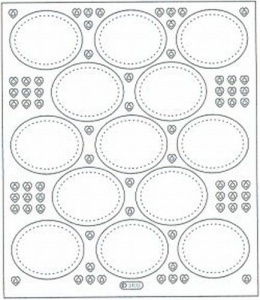 Starform sticker transparant zilver ovaal 3103 (Locatie: 205)