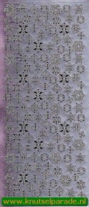Starform sticker zilver sneeuwvlokken 8530 (Locatie: J352)