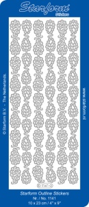 Starform stickervel goud 1141 (Locatie: r030)