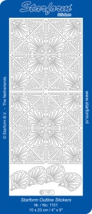 Starform stickervel hoeken goud 1101 (Locatie: f102)
