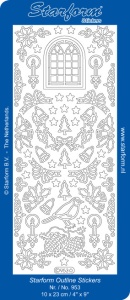 Starform Stickervel kerst goud 953 (Locatie: BB138)