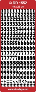 Stickervel alfabet cijfers koper DD1552 (Locatie: ZZ080)