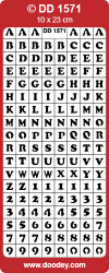 Stickervel alfabet koper DD1571 (Locatie: ZZ078)
