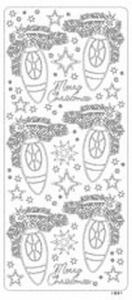 Stickervel Kerstballen goud 20380/1891 (Locatie: H436 )