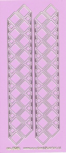 Stickervel lila/goud nr. 3012 (Locatie: K169 )