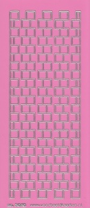 Stickervel roze/zilver 3020 (Locatie: K147)