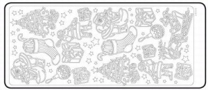 Stickervel zilver kerst diversen 20380/1866 (Locatie: Q116)