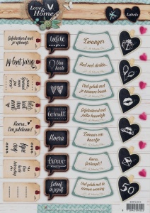 Studio Light stansvel Love & Home Labels EASYLH512 (Locatie: 4733)