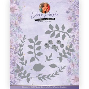 Yvonne Creations snijmal Very Purple Branches YCD10298 (Locatie: nn226)