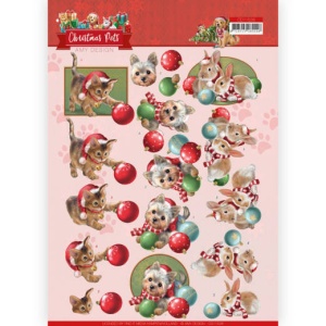 Amy Design knipvel kerstmis huisdieren CD11528 (Locatie: 5019)