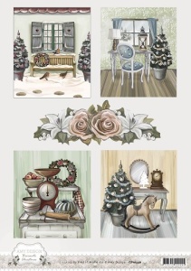 Amy Design knipvel kerstmis in huis CD10540 (Locatie: 2604)