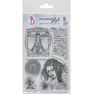Ciao Bella Clear Stamp, 10cm x 15cm, Codex Leonardo, PS6055 (Locatie:)