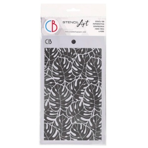 Ciao Bella Texture Stencil, 12.5cm x 20cm, Tropical Leaves, MS071 (Locatie: 1138)