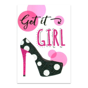 Craft Artist Diamond Art Card Kits - Get it Girl (Locatie: 2575)