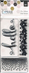 Docrafts Papermania Capsule Geometric Mono Clear Stamps 3 stuks (Locatie: NN017)