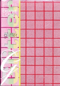 Glitterpapier rood 86220 (Locatie: 6508)