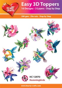 Hearty Crafts Easy 3D Toppers Hummingbirds HC12970