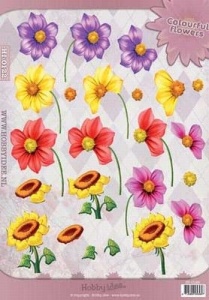 Hobby Idee knipvel Zomerbloemen HI-0122 (Locatie: 2764)