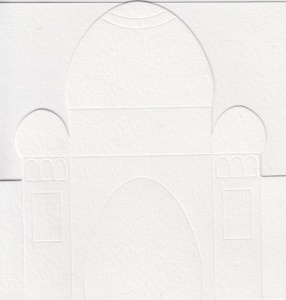 Ilses tempel, 3x kaart, 3x envelop, wit nr. 21024/1 (Locatie: OO036 )