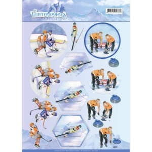Jeanine's Art knipvel ijshockey CD11029 (Locatie: 4541)