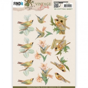 Jeanine's Art knipvel vogelhuisje CD11932 (Locatie: 1712)