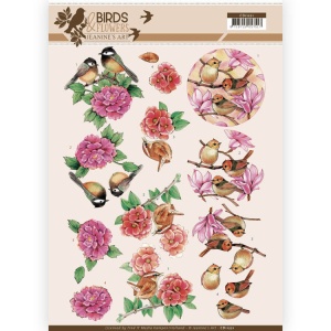 Jeanine's Art knipvel vogels en bloemen CD11221 (Locatie: 4629)