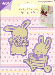 Joy! Crafts snij- embosmal Spring rabbits 6002/0436 (Locatie: M004)