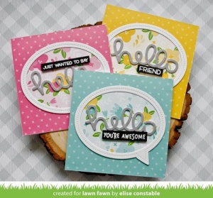 Lawn Fawn snijmal Stitched Speech Bubble Frames LF1991 (Locatie: j450)