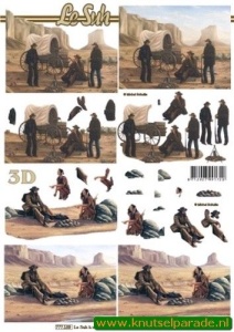 Le Suh knipvel indianen / cowboy 777 189 (Locatie: 822)