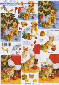 Le Suh knipvel kerstboom met hond 650007 (Locatie: 1416)