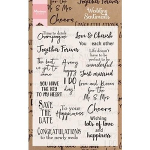 Marianne design Clear stamp Wedding Sentiments CS0999 (Locatie: k110)