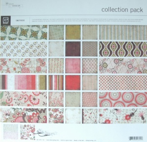 Scrappapier BasicGrey, 30.5 x 30.5 cm, 18 vellen papier, 1 sticker en 1 stansvel