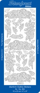 Starform sticker goud condoleance 894 (Locatie: K233)