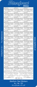 Starform sticker goud menu 150 (Locatie: T153)