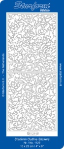 Starform stickervel goud achtergrond 1129 (Locatie: T039)