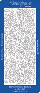 Starform stickervel kerst goud 8509 (Locatie: H185)