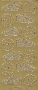 Starform stickervel voetbal goud 117 (Locatie: B021)