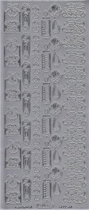 Starform stickervel zilver baby 116 (Locatie: B188)
