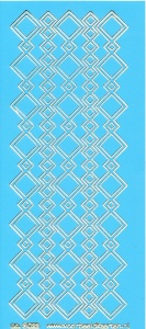Stickervel blauw/goud nr. 3022 (Locatie: K128 )