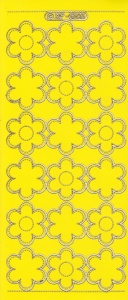 Stickervel geel/goud XP6505 (Locatie: K119)